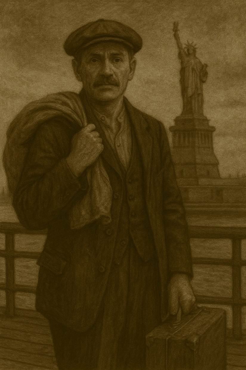 A person with a mustache holding a bag

AI-generated content may be incorrect.